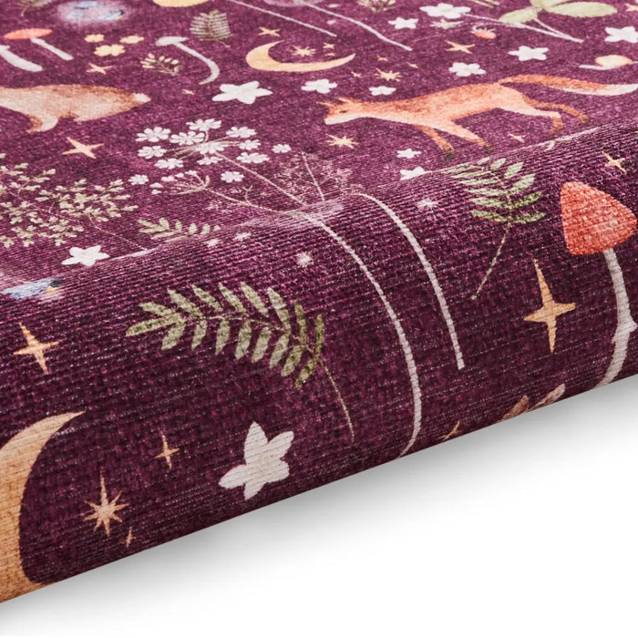 Twilight Animals Plum - Washable