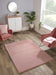HMC luxe faux fur blush Pink Living Room  Rug.