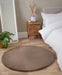HMC luxe faux fur beige Beige Living Room  Rug.