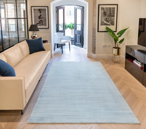 Concept Looms uni uni904 sky Blue Living Room Striped Rug.
