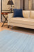 Concept Looms uni uni904 sky Blue Living Room Striped Rug.
