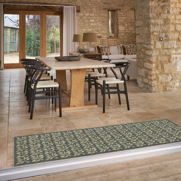 Turtle Mat Rosehip - Linen Green by Morris & Co Washable