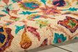 Nourison vibrant vib08 ivory Multicoloured Living Room Geometric Rug.
