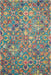 Nourison vibrant vib08 teal Blue, Green, Multicoloured, Teal Living Room Geometric Rug.