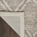 Nourison venosa vsn01 grey ivory Grey, Ivory Living Room Geometric Rug.