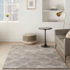Nourison venosa vsn01 grey ivory Grey, Ivory Living Room Geometric Rug.