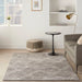 Nourison venosa vsn01 grey ivory Grey, Ivory Living Room Geometric Rug.