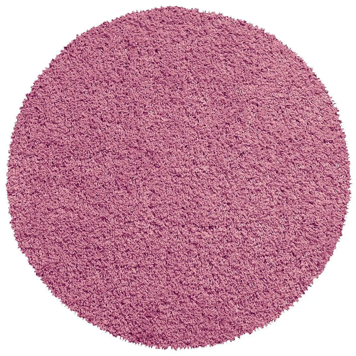 Think Rugs vista plain 2236 pink Pink Living Room Shaggy Rug.