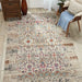 Nourison vintage kashan vka02 ivory Ivory, Multicoloured Living Room Floral Rug.