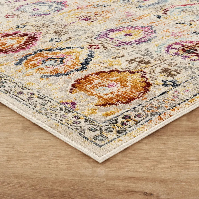 Vintage Kashan VKA04 Ivory Multi Rug