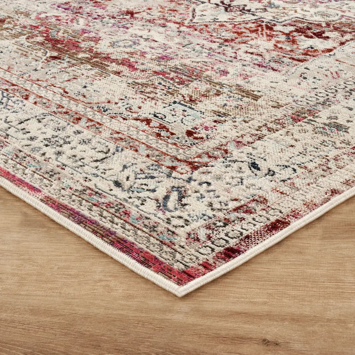 Vintage Kashan VKA07 Red Ivory Rug