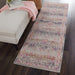 Nourison vintage kashan vka01 grey Grey, Multicoloured Living Room Floral Rug.