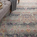 Nourison vintage kashan vka01 grey Grey, Multicoloured Living Room Floral Rug.