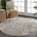 Nourison vintage kashan vka02 ivory Ivory, Multicoloured Living Room Floral Rug.