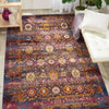 Nourison vintage kashan vka03 red multi Multicoloured, Red Living Room Floral Rug.