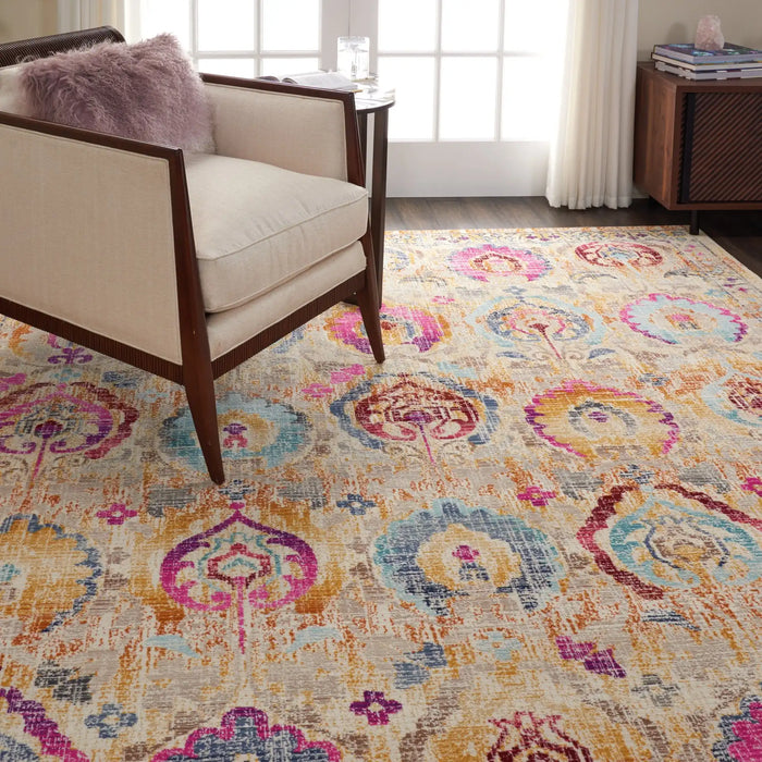 Vintage Kashan VKA04 Ivory Multi Rugs - Buy VKA04 Ivory Multi Rugs ...