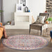 Nourison vintage kashan vka05 grey multi Grey, Multicoloured, Pink Living Room Floral Rug.