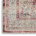 Nourison vintage kashan vka07 red ivory Ivory, Red Living Room Floral Rug.