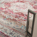 Nourison vintage kashan vka07 red ivory Ivory, Red Living Room Floral Rug.