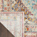 Nourison vintage kashan vka09 multi Multicoloured Living Room Floral Rug.