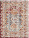 Nourison vintage kashan vka09 multi Multicoloured Living Room Floral Rug.