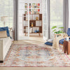 Nourison vintage kashan vka09 multi Multicoloured Living Room Floral Rug.