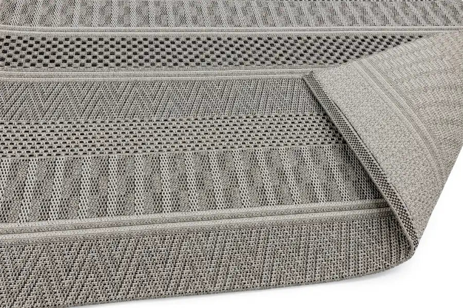 Asiatic varanda va04 natural stripe Grey Living Room Geometric Rug.