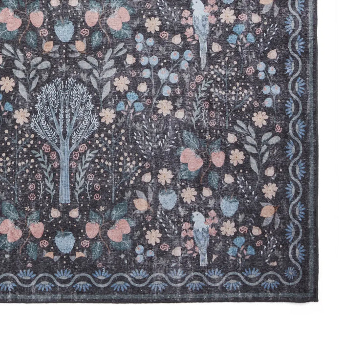 Versailles H1373 Black/Blue Washable