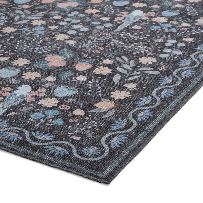Versailles H1373 Black/Blue Washable
