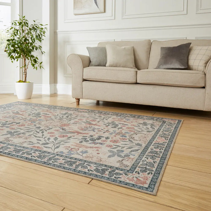 Versailles H1423 Beige/Blue Washable