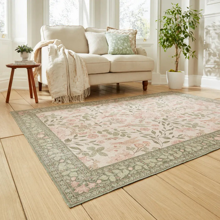 Versailles H1423 Beige/Green Washable