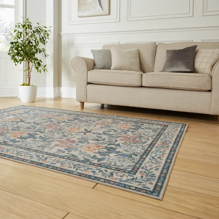 Versailles H1425 Beige/Blue Washable