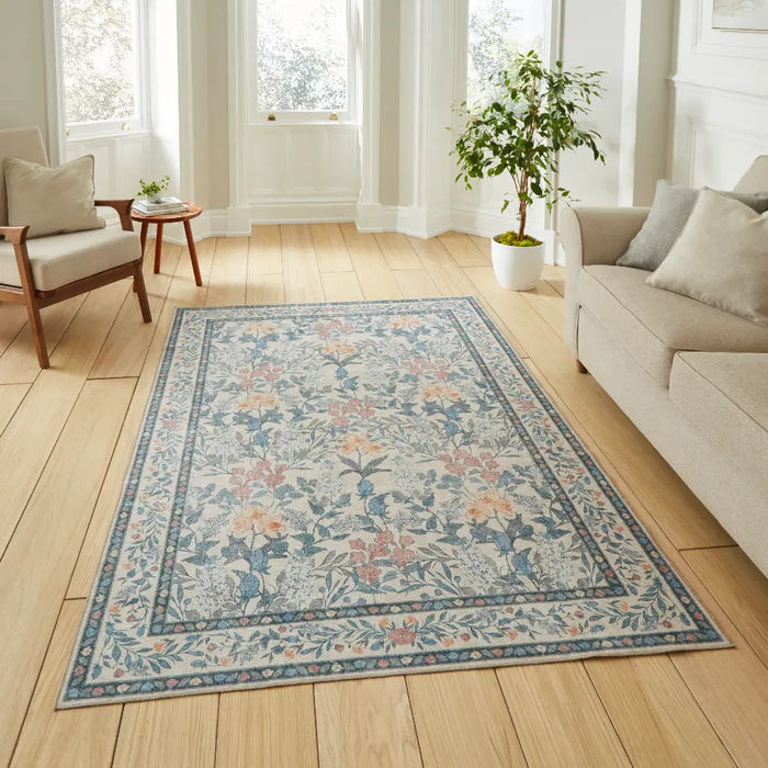Versailles H1425 Beige/Blue Washable