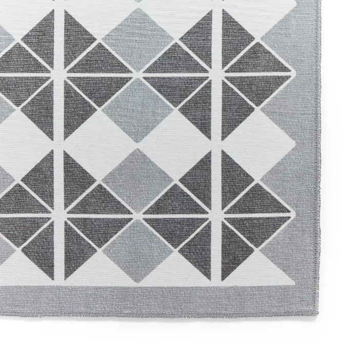 Victoria H1184 Grey/Dark Grey Washable Rug