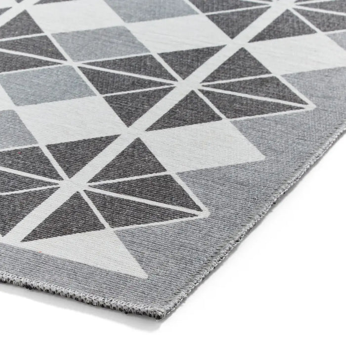 Victoria H1184 Grey/Dark Grey Washable Rug