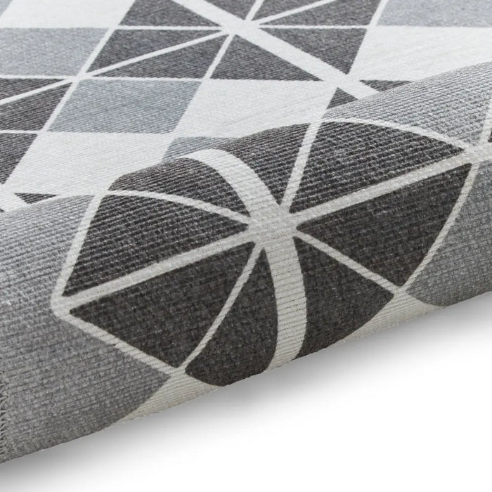 Victoria H1184 Grey/Dark Grey Washable Rug