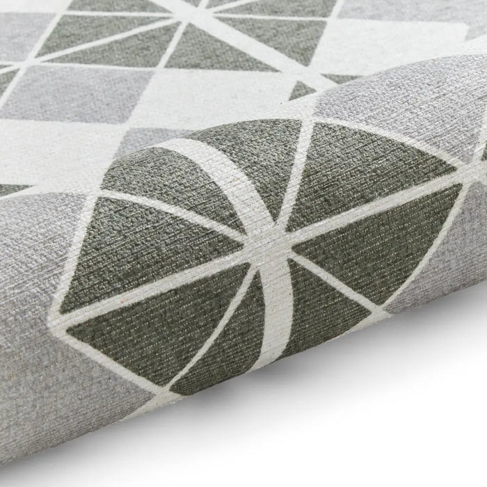 Victoria H1184 Grey/Green Washable Rug