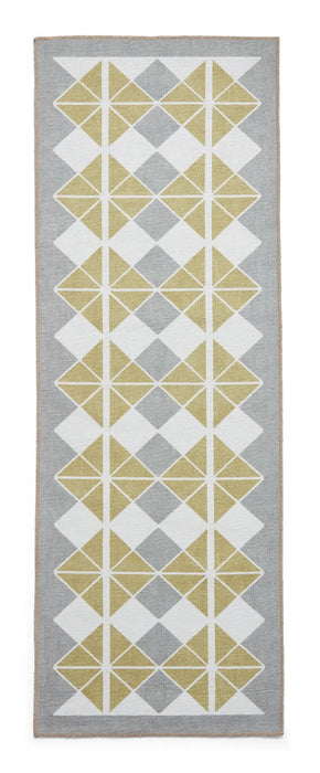 Victoria H1184 Grey/Yellow Washable Rug