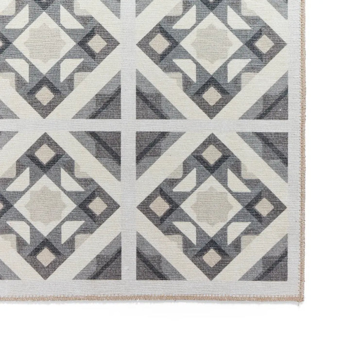 Victoria H1187 Grey/Beige Washable Rug