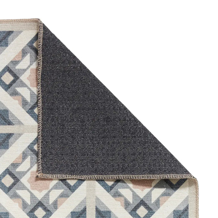Victoria H1187 Grey/Orange Washable Rug