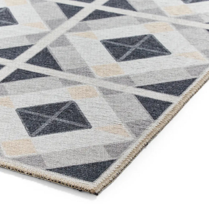 Victoria H1190 Grey/Beige Washable Rug