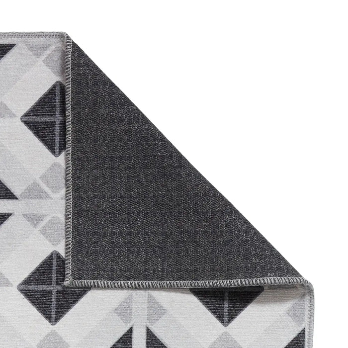 Victoria H1190 Grey/Light Grey Washable Rug