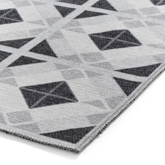Victoria H1190 Grey/Light Grey Washable Rug