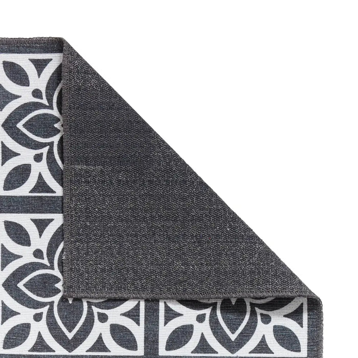 Victoria H1191 Dark Grey Washable Rug