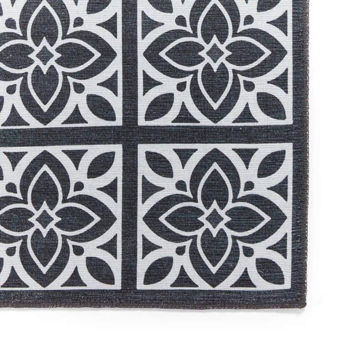 Victoria H1191 Dark Grey Washable Rug