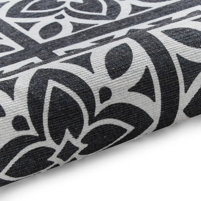 Victoria H1191 Dark Grey Washable Rug