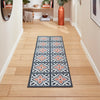 Victoria H1191 Grey/Orange Washable Rug
