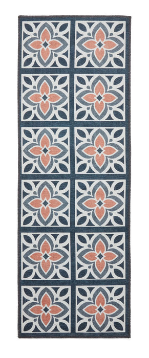 Victoria H1191 Grey/Orange Washable Rug