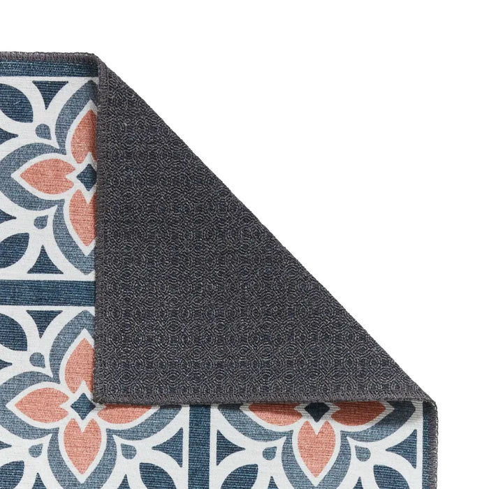 Victoria H1191 Grey/Orange Washable Rug