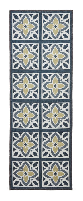 Victoria H1191 Grey/Yellow Washable Rug